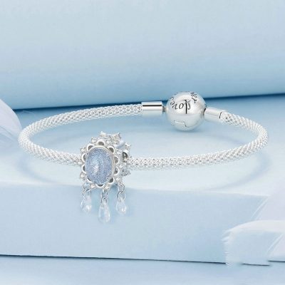 Hạt Charm Bạc Nữ đính đá CZ Hình Hoa Mặt Trời Elsie LILI 089192 5