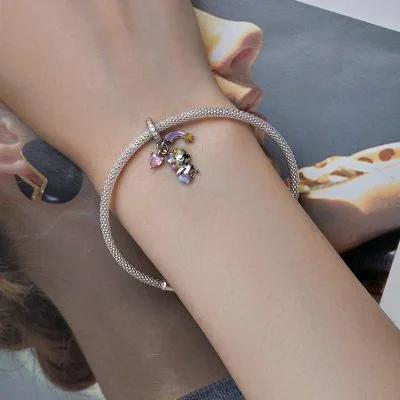 Hạt Charm Bạc Nữ đính đá CZ Hình Kỳ Lân Evie LILI 089550 3