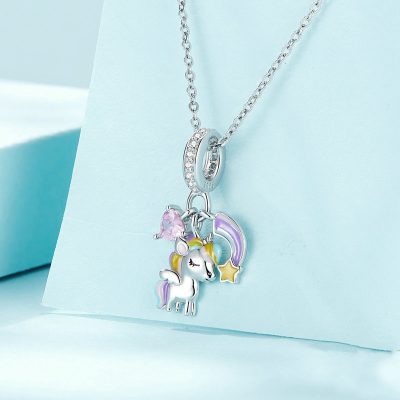 Hạt Charm Bạc Nữ đính đá CZ Hình Kỳ Lân Evie LILI 089550 4