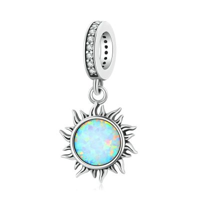 Hạt Charm Bạc Nữ đính đá CZ Hình Mặt Trời The Sun LILI 088825 1