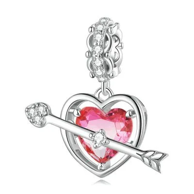 Hạt Charm Bạc Nữ đính đá CZ Hình Mũi Tên Tình ái Amira LILI 089249 1
