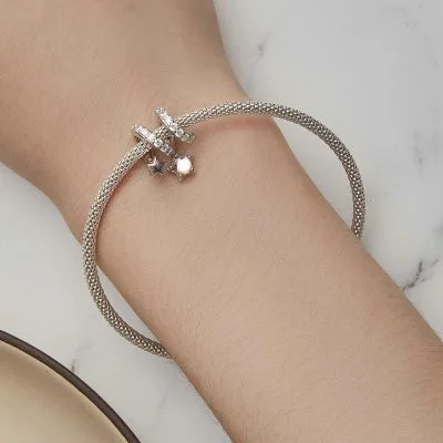 Hạt Charm Bạc Nữ đính đá CZ Hình Ngôi Sao 5 Cánh Blakely LILI 089131 2