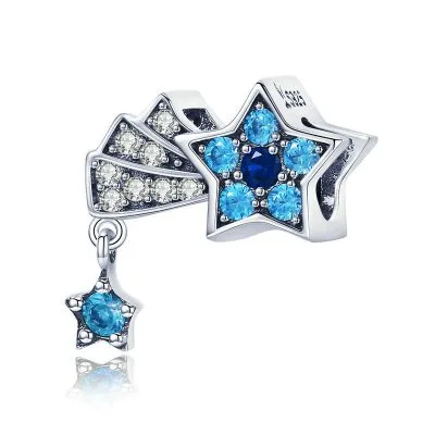 Hạt Charm Bạc Nữ đính đá CZ Hình Ngôi Sao Băng Alaina LILI 089235 1