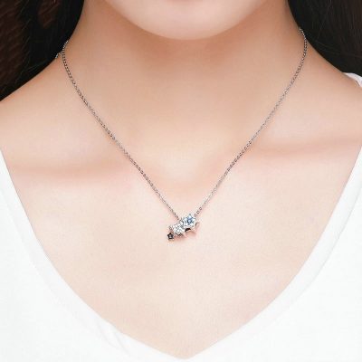 Hạt Charm Bạc Nữ đính đá CZ Hình Ngôi Sao Băng Alaina LILI 089235 5