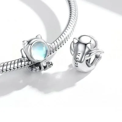 Hạt Charm Bạc Nữ đính đá CZ Hình Phi Hành Gia Adaline LILI 089399 5