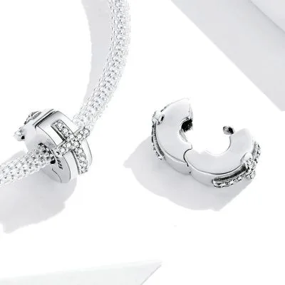 Hạt Charm Bạc Nữ đính đá CZ Hình Thánh Giá Chữ Thập Kayla LILI 089570 3