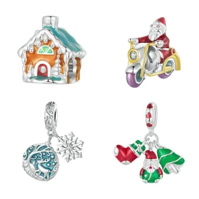 Hạt Charm Bạc Nữ đính đá CZ Phát Sát Trong đêm Willa LILI 088381 15