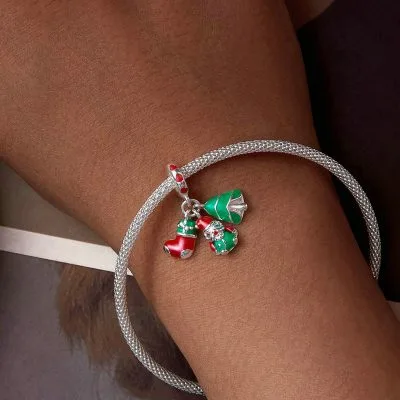Hạt Charm Bạc Nữ đính đá CZ Phát Sát Trong đêm Willa LILI 088381 9