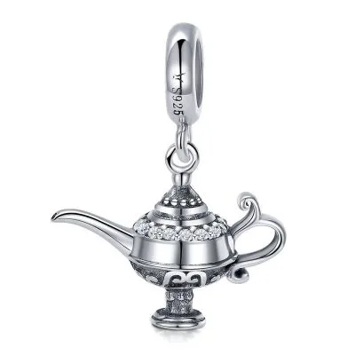 Hạt Charm Bạc Nữ đính đá CZ Thần đèn Aladdin LILI 088976 1