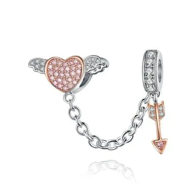 Hạt Charm Bạc Nữ đính đá CZ Thần Tình ái Kailani LILI 089301 1