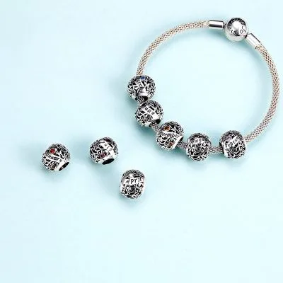 Hạt Charm Bạc Nữ đính đá CZ Tháng Và Màu Phong Thủy Estrella LILI 086336 3