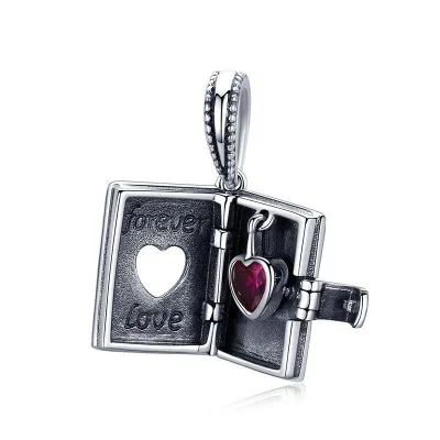 Hạt Charm Bạc Nữ đính đá CZ Tiểu Thuyết Tình Yêu Julia LILI 088854 1