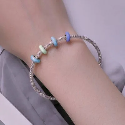 Hạt Charm Bạc Nữ đính đá CZ Tròn Amora LILI 088003 3