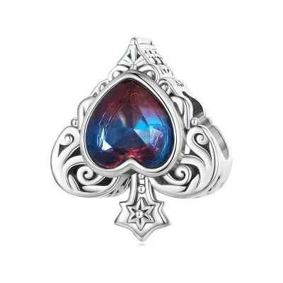 Hạt Charm Bạc Nữ đính đá Tourmaline Hình Trái Tim Aliyah LILI 089346 1