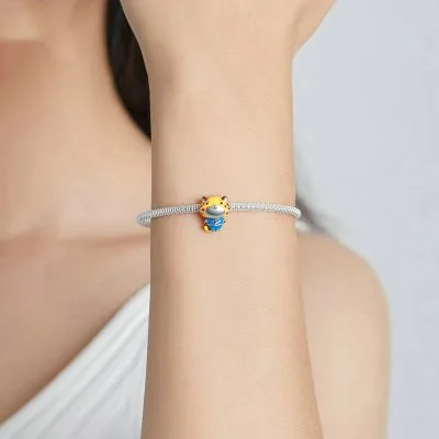Hạt Charm Bạc Nữ Hình Các Loài Vật Shiloh LILI 087797 2