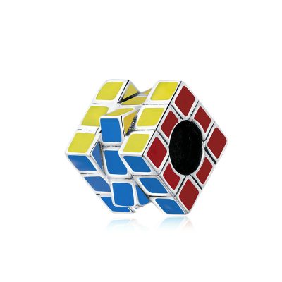 Hạt Charm Bạc Nữ Hình Chiếc Rubik LILI 089125 1