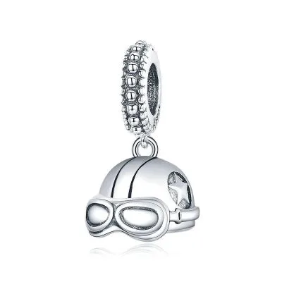 Hạt Charm Bạc Nữ Hình Chiếc Mũ Bảo Hiểm Biker LILI 089440 1