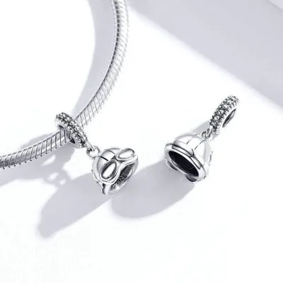 Hạt Charm Bạc Nữ Hình Chiếc Mũ Bảo Hiểm Biker LILI 089440 2