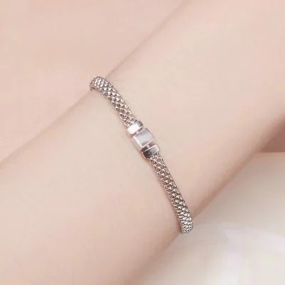 Vòng Pandora Bạc Nữ Chuỗi Vuông Tròn Lana LILI 090255 2