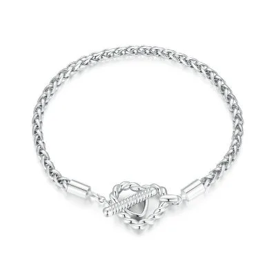 Vòng Pandora Bạc Nữ Chuỗi Xoắn Hình Trái Tim Frances LILI 090231 1
