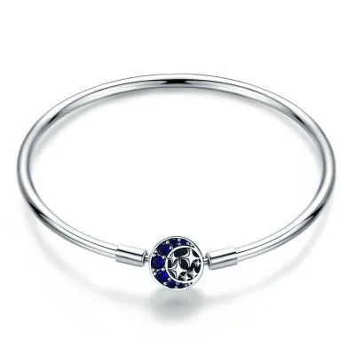 Vòng Pandora Bạc Nữ Dạng Kiềng đính đá CZ Hình ánh Sao Leighton LILI 090013 1