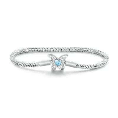 Vòng Pandora Bạc Nữ đính đá CZ Hình Hồ điệp Hayden LILI 089906 1
