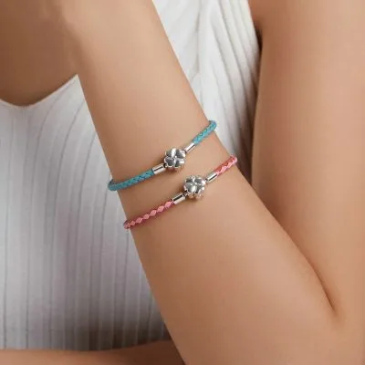 Vòng Pandora Bạc Nữ Hình Cỏ 4 Lá May Mắn Talia LILI 089667 2