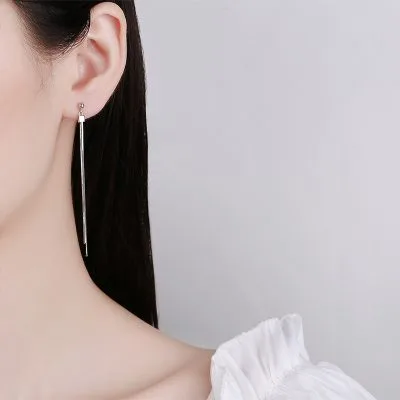 Bông Tai Bạc Nữ Chuỗi Dây Dài Domenica LILI 102742 3