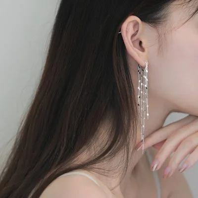 Bông Tai Bạc Nữ Chuỗi Dây Dài Katalaya LILI 102516 1