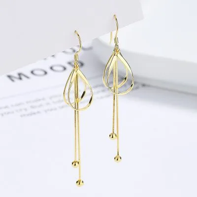 Bông Tai Bạc Nữ Chuỗi Dây Dài Philomena LILI 102833 2