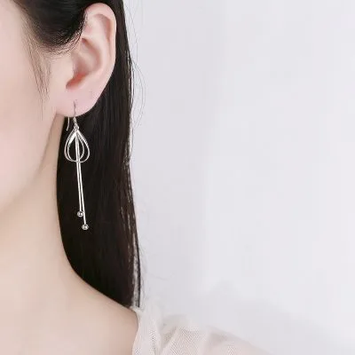 Bông Tai Bạc Nữ Chuỗi Dây Dài Philomena LILI 102833 3