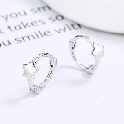 Bông Tai Bạc Nữ Cỡ Nhỏ Ngôi Sao 5 Cánh Vincenza LILI 102923 3