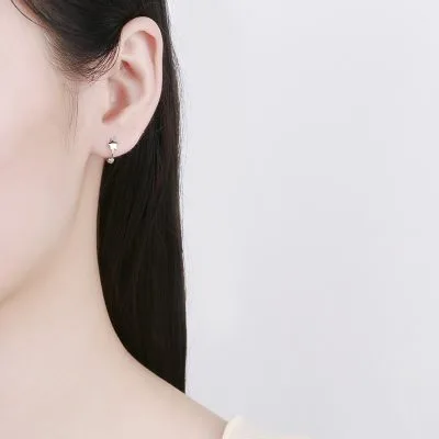 Bông Tai Bạc Nữ Cỡ Nhỏ Ngôi Sao 5 Cánh Vincenza LILI 102923 4