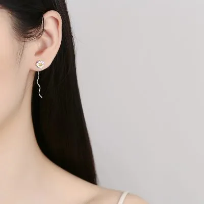Bông Tai Bạc Nữ Cúc Họa Mi Kensington LILI 102795 2
