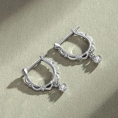 Bông Tai Bạc Nữ đính đá CZ Cá Tính Mya LILI 100906 2