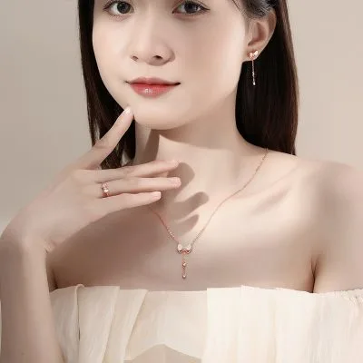 Bông Tai Bạc Nữ đính đá CZ Hình Chiếc Nơ Tua Rua Journey LILI 092588 4