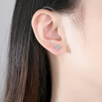 Bông Tai Bạc Nữ đính đá CZ Hình Hồ điệp Maia LILI 100301 3