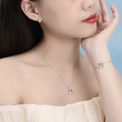 Bông Tai Bạc Nữ đính đá CZ Hình Kỳ Lân Cute LILI 100015 2