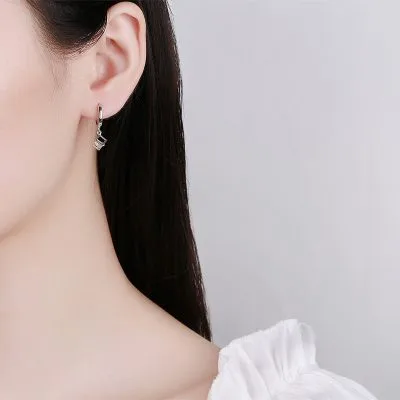 Bông Tai Bạc Nữ đính đá CZ Hình Lập Phương Juliette LILI 102973 3