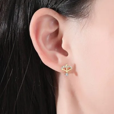 Bông Tai Bạc Nữ đính đá CZ Hình Mũi Tên Tình ái Cupid LILI 099908 4
