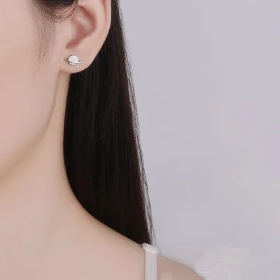 Bông Tai Bạc Nữ đính đá CZ Tiểu Hành Tinh Và Ngôi Sao Ella LILI 099675 4