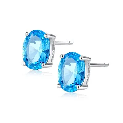 Bông Tai Bạc Nữ đính đá Topaz Kyla LILI 100356 1