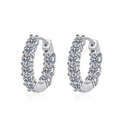 Bông Tai Bạc Nữ đính Kim Cương Moissanite Haisley LILI 102089 5