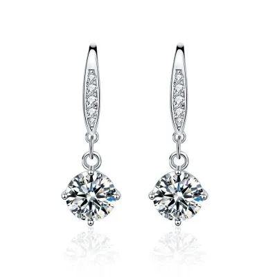 Bông Tai Bạc Nữ đính Kim Cương Moissanite Katalaya LILI 102284 4