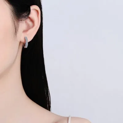 Bông Tai Bạc Nữ đính Kim Cương Moissanite Marleigh LILI 102106 4