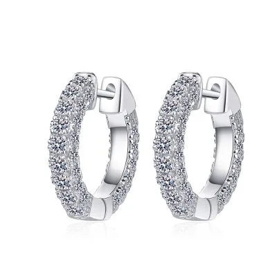 Bông Tai Bạc Nữ đính Kim Cương Moissanite Marleigh LILI 102106 5