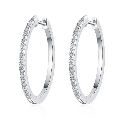 Bông Tai Bạc Nữ đính Kim Cương Moissanite Nathalia LILI 102187 5