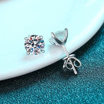Bông Tai Bạc Nữ đính Kim Cương Moissanite Persephone LILI 102285 1