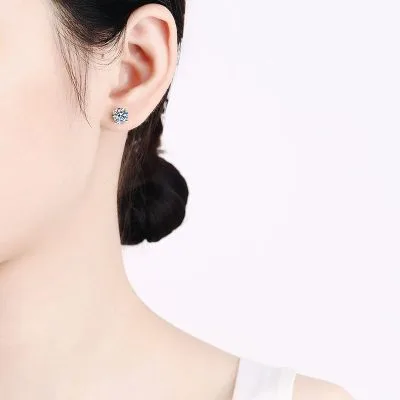Bông Tai Bạc Nữ đính Kim Cương Moissanite Persephone LILI 102285 4