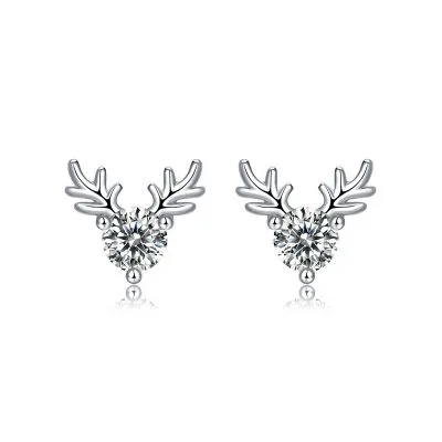 Bông Tai Bạc Nữ đính Kim Cương Moissanite Gạc Nai Brynleigh LILI 102164 1